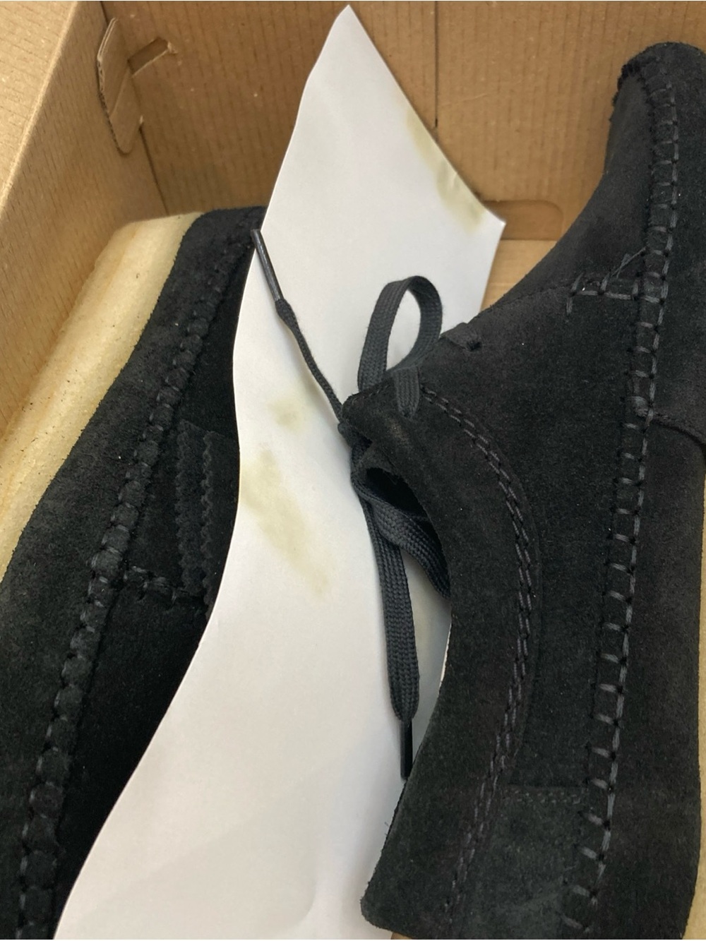 Clarks Women’s Weaver Black Suede Lace-Up Casual Shoes 8.5M - Picture 13 of 14